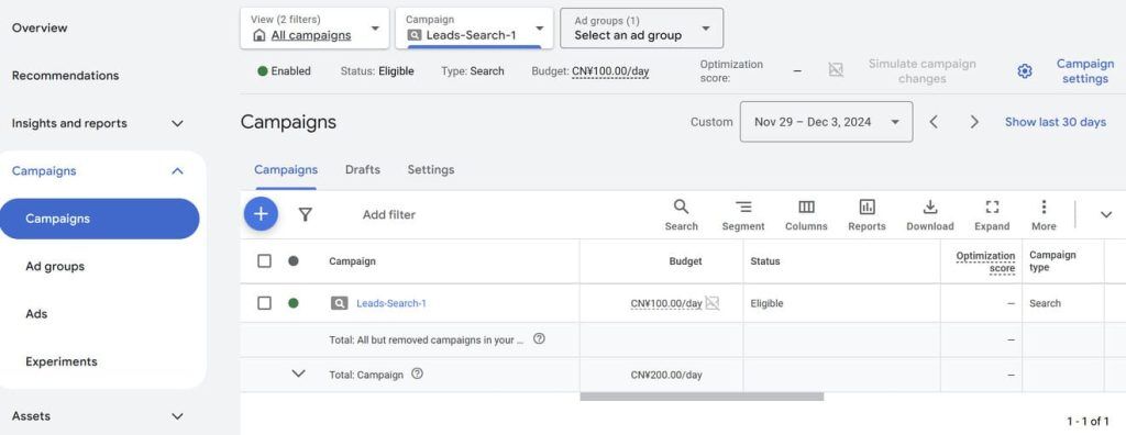How to Create Google Search Ads Campaign with New Interface - Summer ...